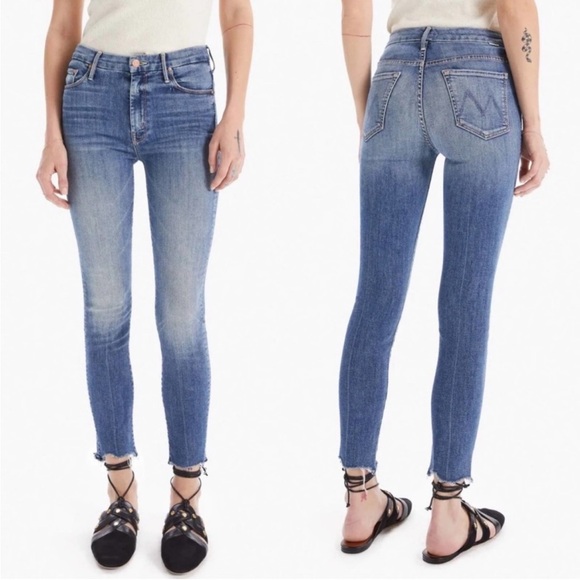 MOTHER Looker Crop Raw Hem- 29 - Picture 1 of 11
